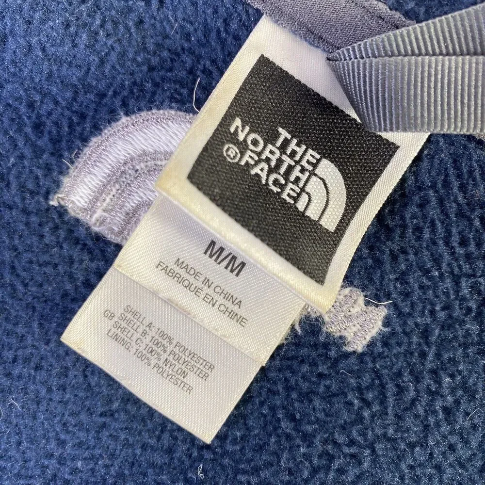 The North Face‎ Fleece Jacket Size M Zip Up Blue Gorpcore Outdoor Hiking